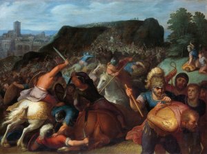 Valentinus Taken Prisoner by Otto Van Veen Oil Painting