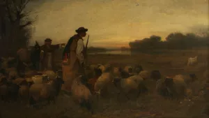 Die Nahe des Wolfes by Otto Von Thoren Oil Painting