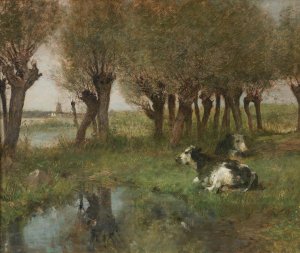 Mittagsruhe by Otto Von Thoren Oil Painting