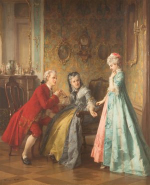 The Arrangement by Otto Wilhelm Eduard Erdmann Oil Painting