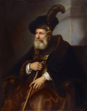 Portrait of an Old Man by Otto Wustlich Oil Painting