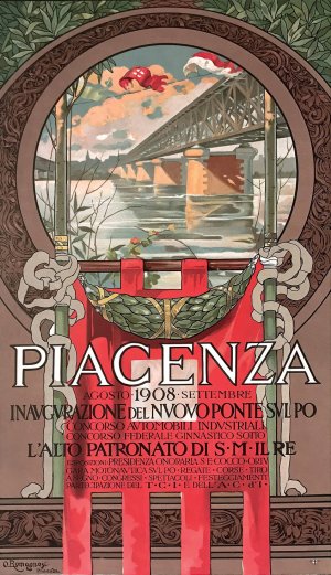 Piacenza by Ottorino Romagnosi Oil Painting