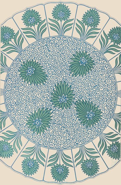 Examples of Chinese ornament, Pl.03  by Owen Jones - Hand-Painted Oil Painting Reproduction