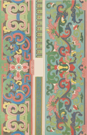 Examples of Chinese ornament, Pl.06 Oil painting by Owen Jones