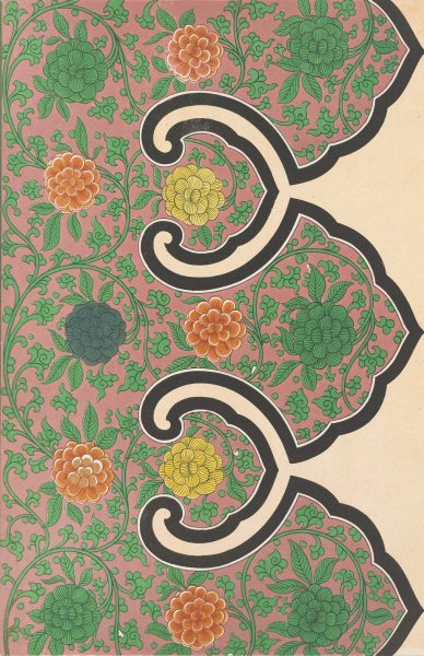 Examples of Chinese ornament, Pl.13  by Owen Jones - Hand-Painted Oil Painting Reproduction