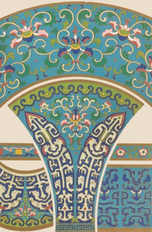 Examples of Chinese ornament, Pl.28 by Owen Jones Oil Painting