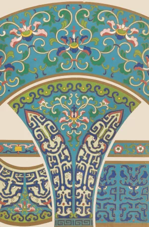Examples of Chinese ornament, Pl.28 Oil painting by Owen Jones