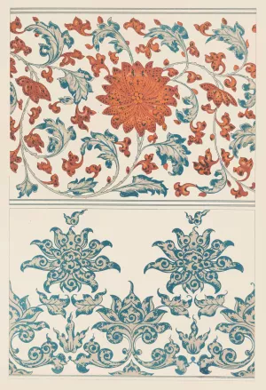 Examples of Chinese ornament, Pl.39 by Owen Jones Oil Painting
