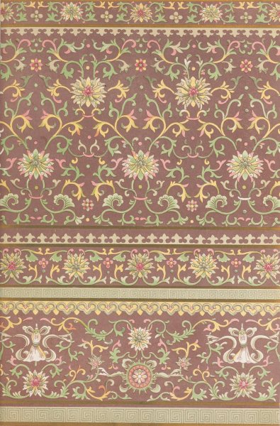 Examples of Chinese ornament, Pl.45  by Owen Jones - Hand-Painted Oil Painting Reproduction