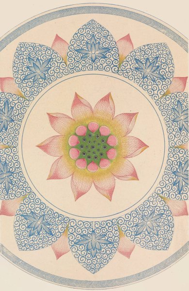 Examples of Chinese ornament, Pl.54  by Owen Jones - Hand-Painted Oil Painting Reproduction