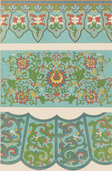 Examples of Chinese ornament, Pl.58  by Owen Jones - Hand-Painted Oil Painting Reproduction