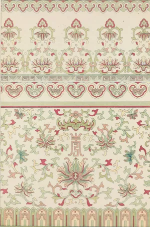 Examples of Chinese ornament, Pl.64 by Owen Jones Oil Painting