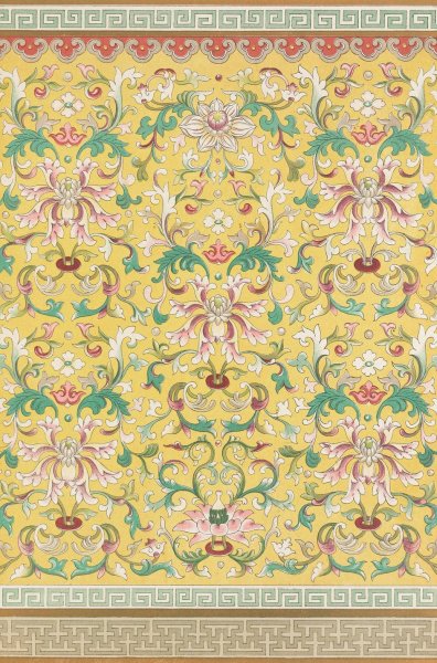 Examples of Chinese ornament, Pl.72  by Owen Jones - Hand-Painted Oil Painting Reproduction