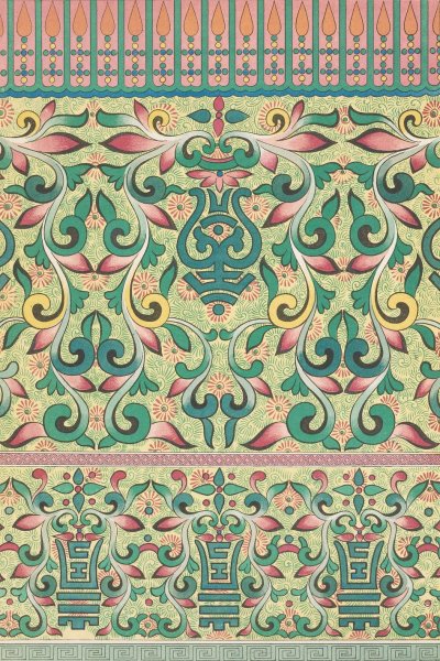 Examples of Chinese ornament, Pl.86  by Owen Jones - Hand-Painted Oil Painting Reproduction