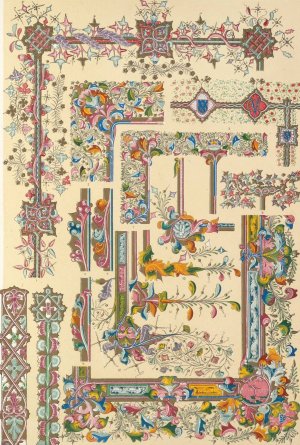 Illuminated Manuscripts No.2 by Owen Jones Oil Painting