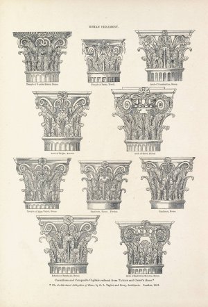 Roman Ornament by Owen Jones Oil Painting
