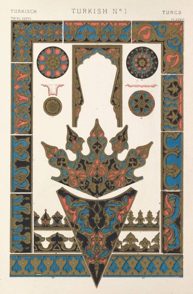Turkish No.1  by Owen Jones - Hand-Painted Oil Painting Reproduction