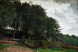 Forested Hills by P. C. Skovgaard Oil Painting