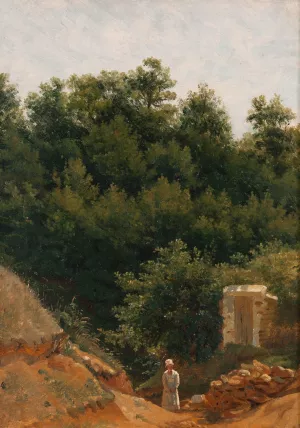 Landskapsstudie by P. C. Skovgaard Oil Painting