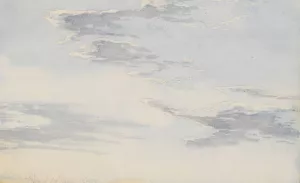 Sky- og luftstudie by P. C. Skovgaard Oil Painting