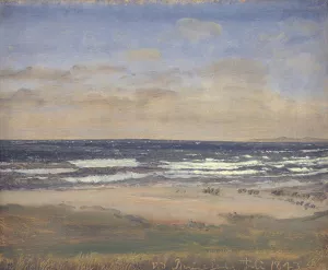 The Beach at Rageleje by P. C. Skovgaard Oil Painting