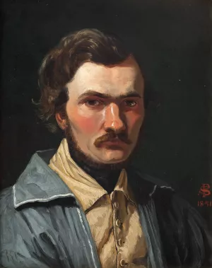 The Painter J.Th. Lundbye by P. C. Skovgaard Oil Painting