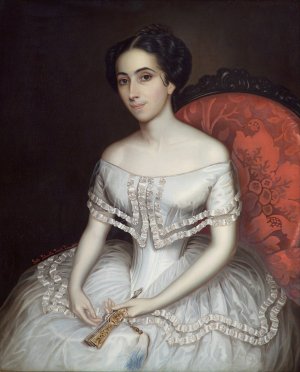 Carolina Gutierrez de la Fuente by Pablo Petrovits Oil Painting