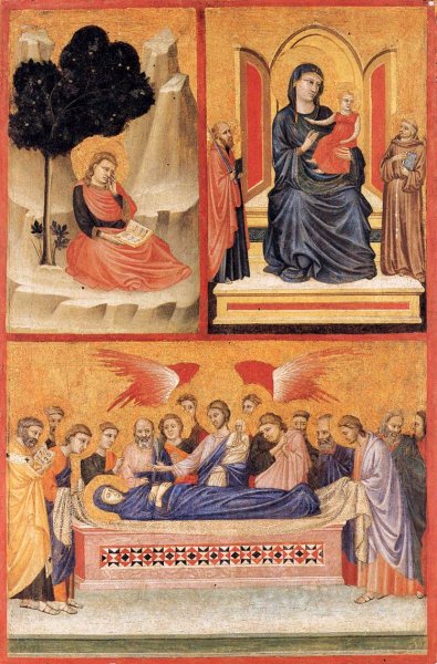 Left Wing of a Diptych by Pacino Di Bonaguida - Hand-Painted Oil Painting Reproduction