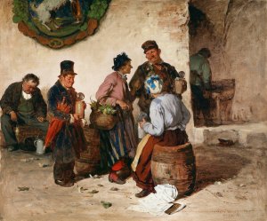 Im Munchner Hofbrauhaus by Pal Bohm Oil Painting