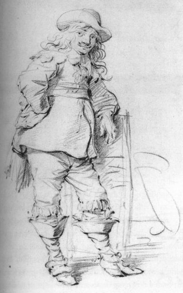 Main Product Photo of Standing Man Painting by Palamedes Palamedesz
