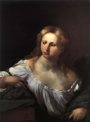 A Sibyl by Palma Vecchio - Oil Painting Reproduction