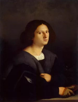Portrait of a Man by Palma Vecchio - Oil Painting Reproduction