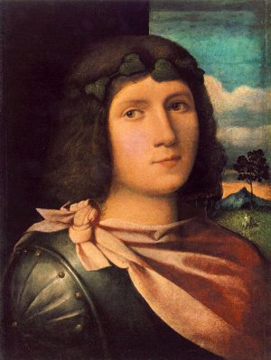 Portrait of a Young Man by Palma Vecchio Oil Painting