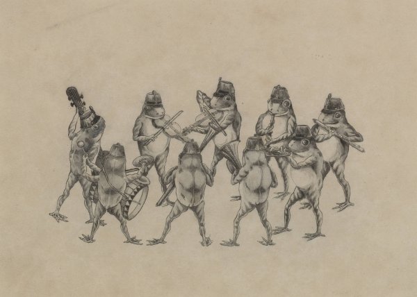 Main Product Photo of Frog Band Painting by Palmer Cox