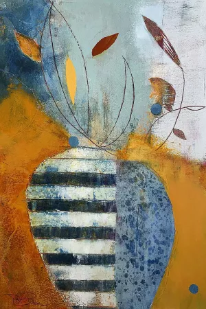 A Few Leaves by Pamela K. Beer Oil Painting