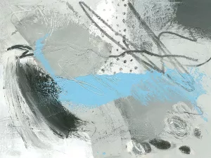 Not All Black and White 1 by Pamela K. Beer Oil Painting