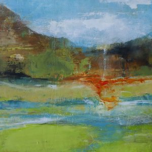 The River Overflow Oil painting by Pamela K. Beer