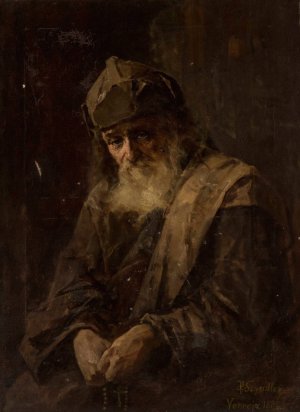 Portrait of a philosopher by Pantaleon Szyndler Oil Painting
