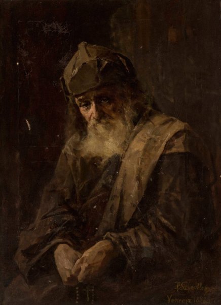 Portrait of a philosopher  by Pantaleon Szyndler - Hand-Painted Oil Painting Reproduction