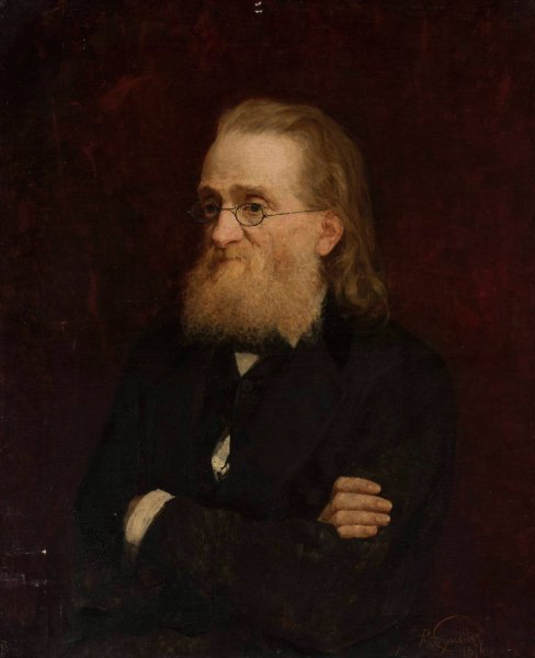 Portrait of Jozef Wagner, head of the Press Department of the National Government  by Pantaleon Szyndler - Hand-Painted Oil Painting Reproduction