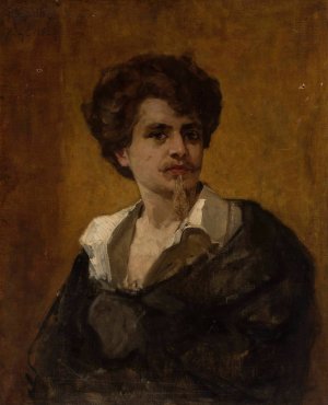 Self-portrait by Pantaleon Szyndler Oil Painting