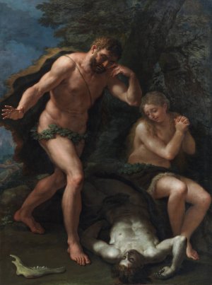 Adam and Eve Lamenting over the Body of Abel by Paolo De Matteis Oil Painting