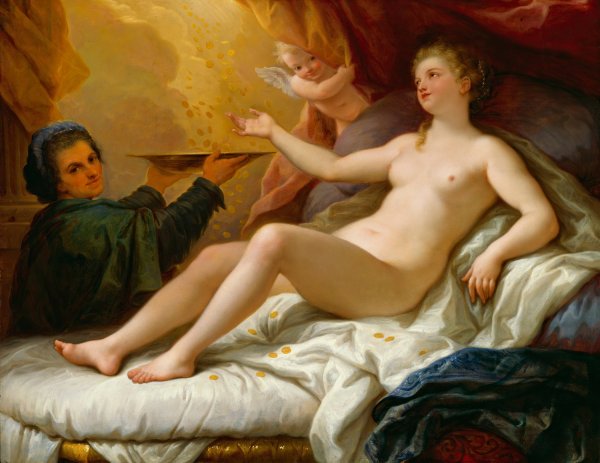 Danae  by Paolo De Matteis - Hand-Painted Oil Painting Reproduction
