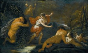 Pan and Syrinx by Paolo De Matteis Oil Painting