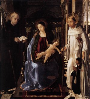 Virgin of the Knight of Montesa by Paolo De San Leocadio Oil Painting