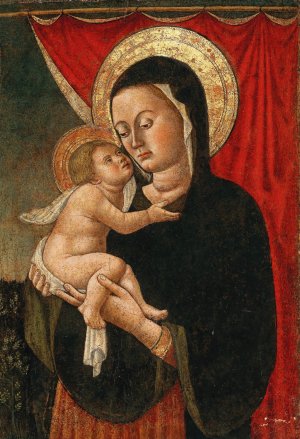 The Madonna and Child by Paolo Di Stefano Badaloni Oil Painting