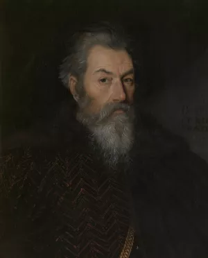 Portrait of a Man by Paolo Farinati Oil Painting