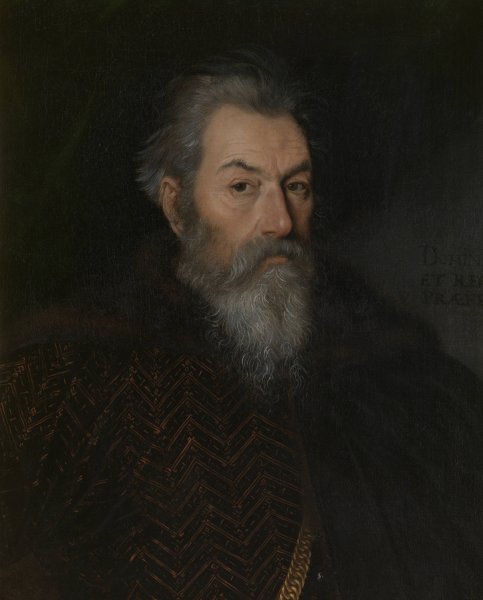 Portrait of a Man  by Paolo Farinati - Hand-Painted Oil Painting Reproduction