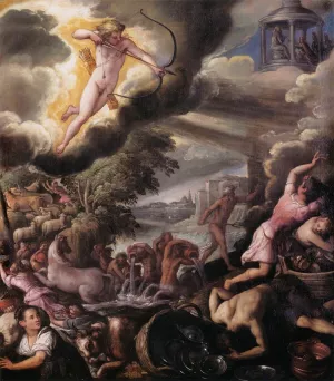 Apollo and Poseidon Punishing Troy by Paolo Fiammingo - Oil Painting Reproduction