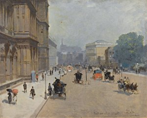 Parliament Street, London by Paolo Sala Oil Painting